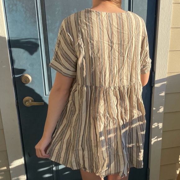 Listicle Striped Babydoll Dress - Picture 3 of 7